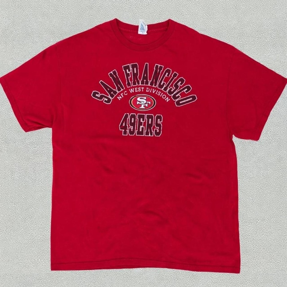 Y2K San Francisco 49ers Faded Scarlet Tee